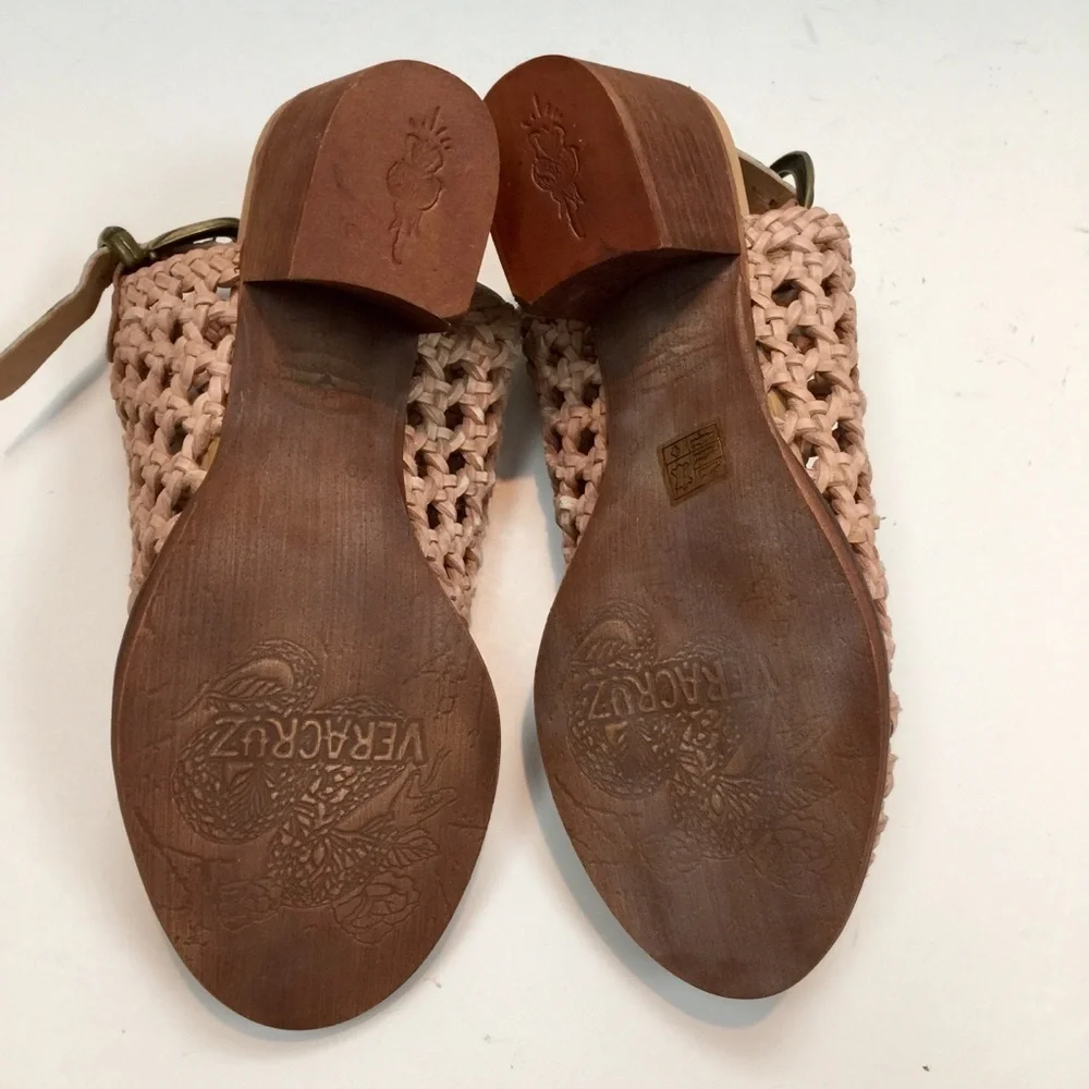 Sundance Veracruz Hive & Honey Sandals Pink Sz 10